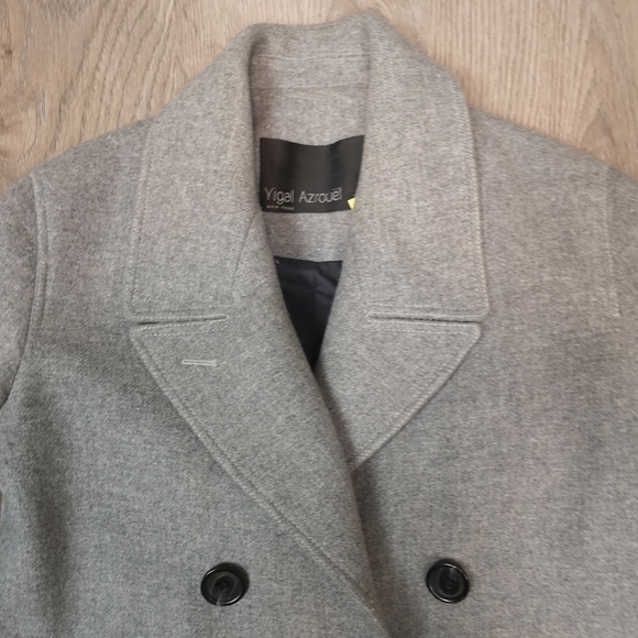 Vintage Yigal Azrouel double faced wool classic unisex pea coat - Picture 3 of 5